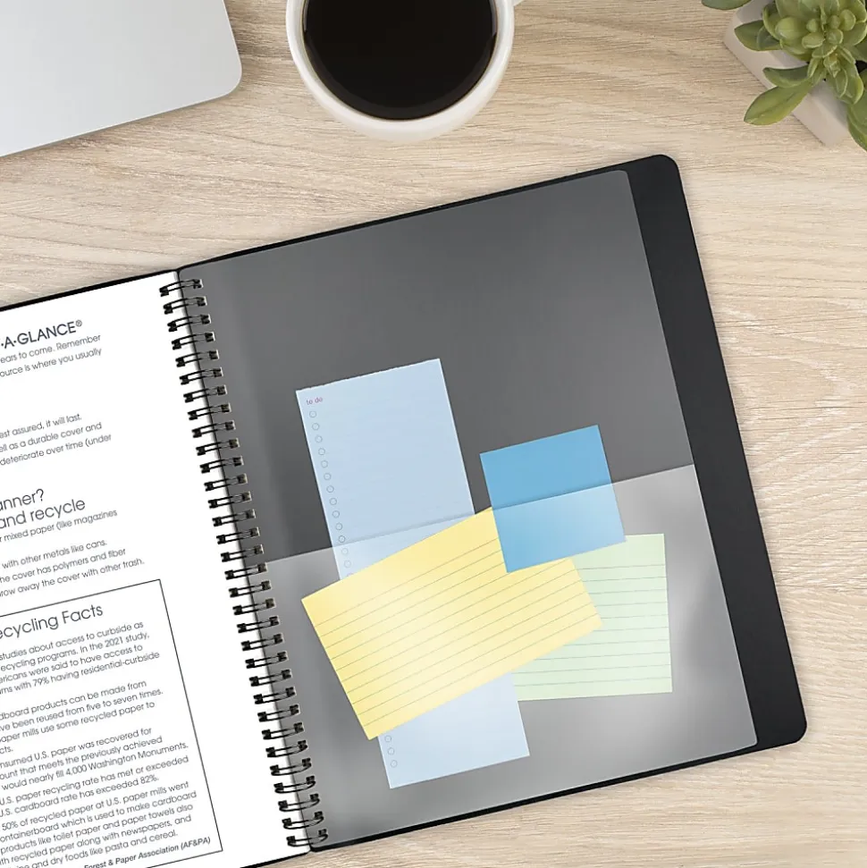 AT-A-GLANCE® Contemporary 2026 Monthly Planner, Black, Large, 9" x 11"