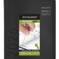 AT-A-GLANCE® Contemporary 2026 Monthly Planner, Charcoal, Large, 9" x 11"