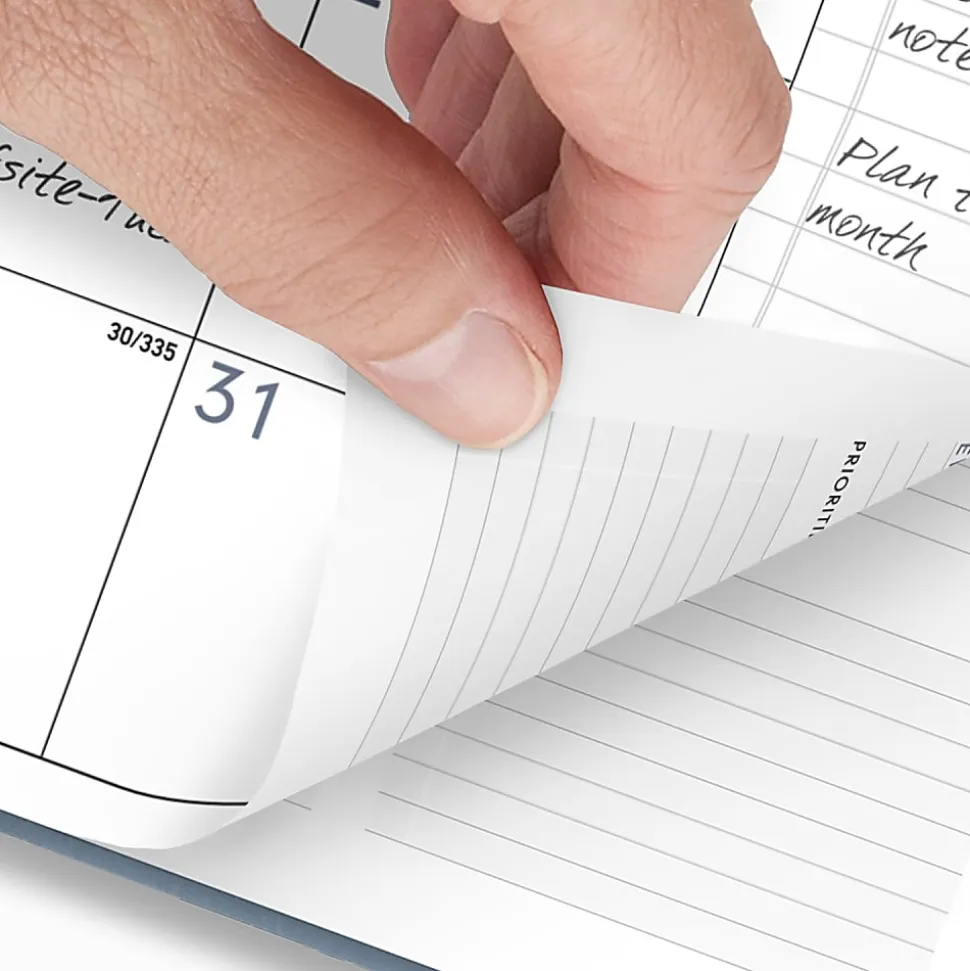 AT-A-GLANCE® Contemporary 2026 Weekly Monthly Planner, Drizzle, Large, 8 1/4" x 11"
