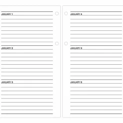 AT-A-GLANCE® 2026 Daily Loose-Leaf Desk Calendar Refill, Standard, 4 1/2" x 8"