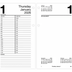 AT-A-GLANCE® 2026 Daily Loose-Leaf Desk Calendar Refill, Standard, 4 1/2