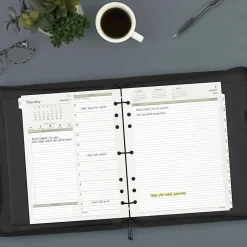 AT-A-GLANCE® 2026 Daily Planner Two Pages Per Day Refill, Loose-Leaf, Folio Size, 8 1/2