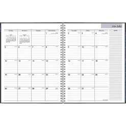 AT-A-GLANCE® DayMinder® Academic 2026-2027 Monthly Planner, Charcoal, Large, 8 1/2