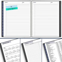 AT-A-GLANCE® DayMinder® Academic 2026-2027 Monthly Planner, Charcoal, Large, 8 1/2