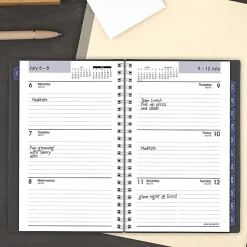 AT-A-GLANCE® DayMinder® Academic 2026-2027 Weekly Monthly Planner, Charcoal, Small, 5