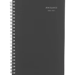 AT-A-GLANCE® DayMinder® Academic 2026-2027 Weekly Monthly Planner, Charcoal, Small, 5