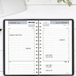 AT-A-GLANCE® DayMinder® 2026 Daily Appointment Book Planner, Black, Small, 5