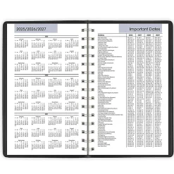 AT-A-GLANCE® DayMinder® 2026 Daily Appointment Book Planner, Black, Small, 5