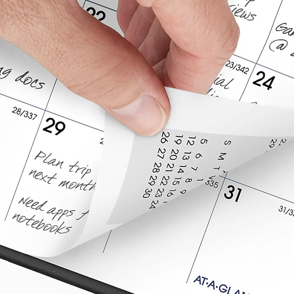 AT-A-GLANCE® DayMinder® 2026 Monthly Planner, Black, Pocket, 3 1/2" x 6"
