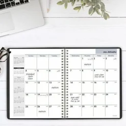 AT-A-GLANCE® DayMinder® 2026 Monthly Planner, Black, Medium, 7" x 8 3/4"