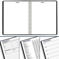 AT-A-GLANCE® DayMinder® 2026 Monthly Planner, Black, Medium, 7" x 8 3/4"