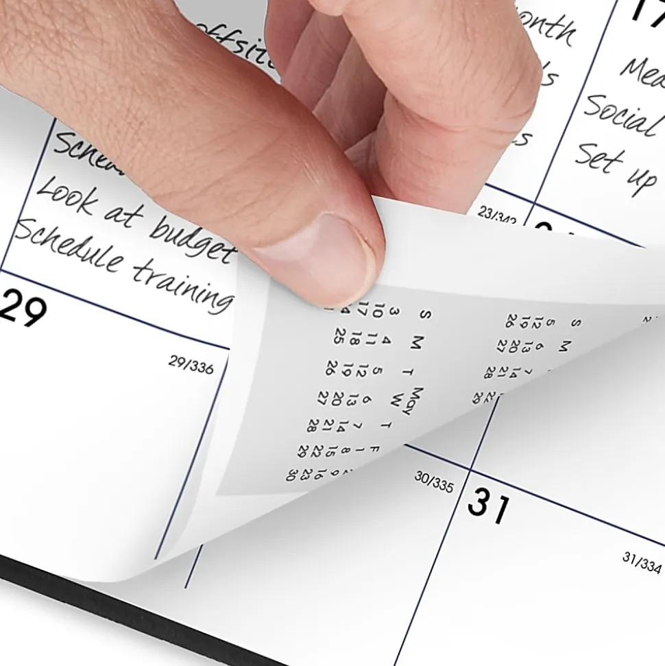 AT-A-GLANCE® DayMinder® 2026 Monthly Planner, Black, Medium, 7" x 8 3/4"