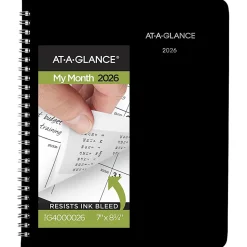 AT-A-GLANCE® DayMinder® 2026 Monthly Planner, Black, Medium, 7