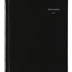 AT-A-GLANCE® DayMinder® 2026 Monthly Planner, Hardcover, Black, Medium, 7