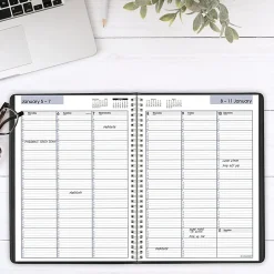 AT-A-GLANCE® DayMinder® 2026 Weekly Appointment Book Planner, Black, Large, 8