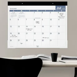 AT-A-GLANCE® Easy-to-Read Academic 2026-2027 Monthly Desk Pad Calendar, Standard, 21 3/4