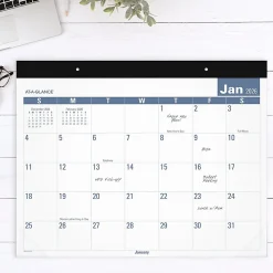 AT-A-GLANCE® 2026 Easy to Read Desk Pad Calendar, Standard, 21 3/4