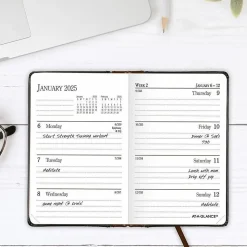 2025 AT-A-GLANCE® Fine Diary® Weekly/Monthly Diary, 2-3/4