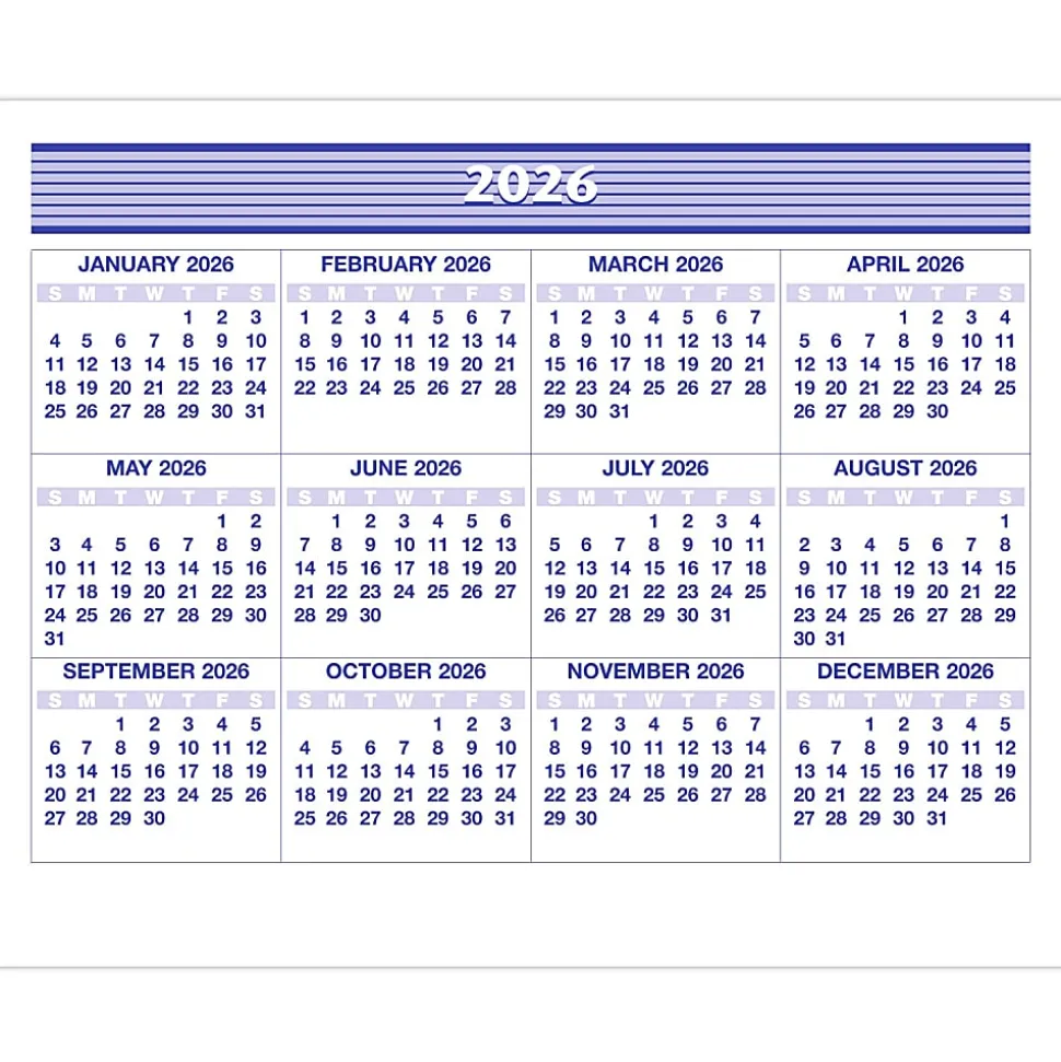AT-A-GLANCE® FLIP-A-WEEK® 2026 Weekly Desk Calendar Refill, Small, 5 1/2" x 7"