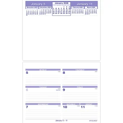 AT-A-GLANCE® FLIP-A-WEEK® 2026 Weekly Desk Calendar Refill, Small, 5 1/2