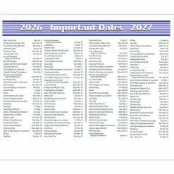 AT-A-GLANCE® FLIP-A-WEEK® 2026 Weekly Desk Calendar Refill, Small, 5 1/2