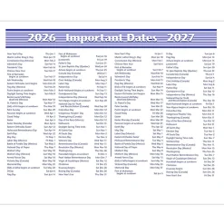 AT-A-GLANCE® FLIP-A-WEEK® 2026 Weekly Desk Calendar Refill, Small, 5 1/2