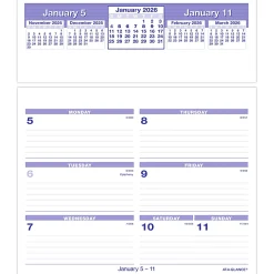 AT-A-GLANCE® FLIP-A-WEEK® 2026 Weekly Desk Calendar Refill, Small, 5 1/2
