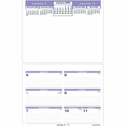 AT-A-GLANCE® FLIP-A-WEEK® 2026 Weekly Desk Calendar Refill, Small, 5 1/2