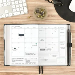 AT-A-GLANCE® FOUNDATION GOAL SETTING Undated Weekly Monthly Planner, Blue, Small, 5 1/2
