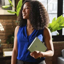 AT-A-GLANCE® FOUNDATION GOAL SETTING Undated Weekly Monthly Planner, Green, Small, 5 1/2