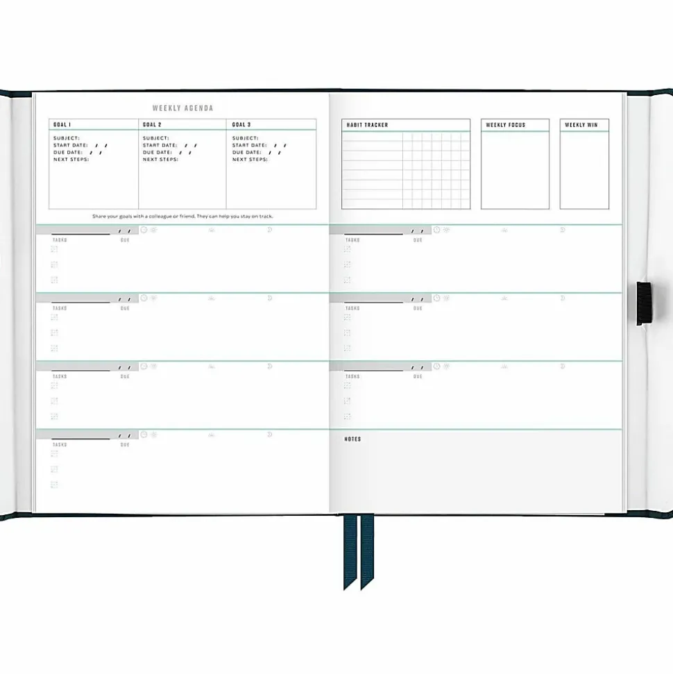 AT-A-GLANCE® Foundation Weekly/Monthly Planner, 5-1/2" x 8-1/2", Small, Blue, Undated