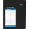 AT-A-GLANCE® 2026 Four Person Daily Appointment Book, Black, Large, 8" x 11"