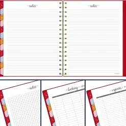AT-A-GLANCE® Harmony Academic 2026-2027 Weekly Monthly Planner, Scarlet, Medium, 7
