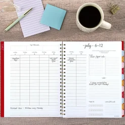 AT-A-GLANCE® Harmony Academic 2026-2027 Weekly Monthly Planner, Scarlet, Large, 8 1/2
