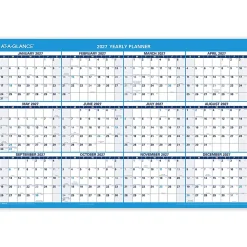 AT-A-GLANCE® Horizontal Reversible Erasable Academic and Regular Year 2026-2027 Wall Calendar, Large, 36