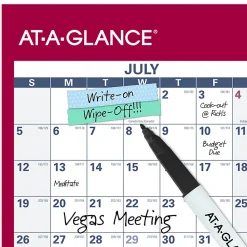 AT-A-GLANCE® Horizontal Reversible Erasable Academic and Regular Year 2026-2027 Wall Calendar, Extra Large, 48" x 32"