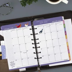AT-A-GLANCE® Kathy Davis® 2026 Monthly Planner Refill, Loose-Leaf, Desk Size, 5-1/2