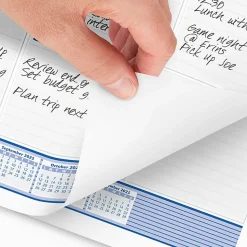 AT-A-GLANCE® 2026 Monthly Desk Pad Calendar, Blue and Gray, Large, 24