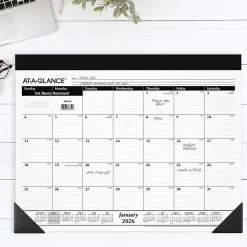 AT-A-GLANCE® 2026 Monthly Desk Pad Calendar, Standard, 21 3/4