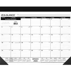 AT-A-GLANCE® 2026 Monthly Desk Pad Calendar, Standard, 21 3/4