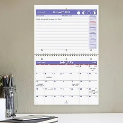 AT-A-GLANCE® 2026 Monthly Desk Wall Calendar, Small, 11
