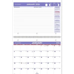 AT-A-GLANCE® 2026 Monthly Desk Wall Calendar, Small, 11