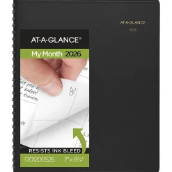 AT-A-GLANCE® 2026 Monthly Planner, Black, Medium, 7