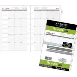 AT-A-GLANCE® 2026 Monthly Planner Refill, Loose-Leaf, Desk Size, 5 1/2