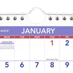AT-A-GLANCE® 2026 Monthly Wall Calendar, Mini, 6 1/2