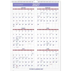 AT-A-GLANCE® 2026 Monthly Wall Calendar, Medium, 12" x 17"