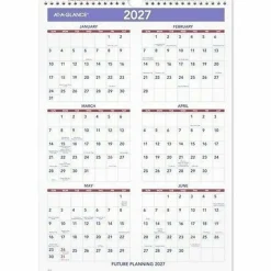 AT-A-GLANCE® 2026 Monthly Wall Calendar, Medium, 12