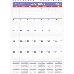 AT-A-GLANCE® 2026 Monthly Wall Calendar, Medium, 12