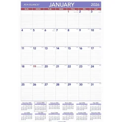 AT-A-GLANCE® 2026 Monthly Wall Calendar, Large, 20