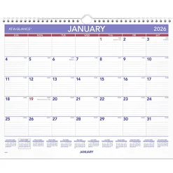 AT-A-GLANCE® 2026 Monthly Wall Calendar, Medium, 15